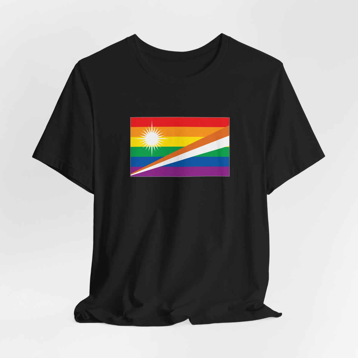 Marshall Islands Rainbow Pride Flag T-shirt, Several Color Options