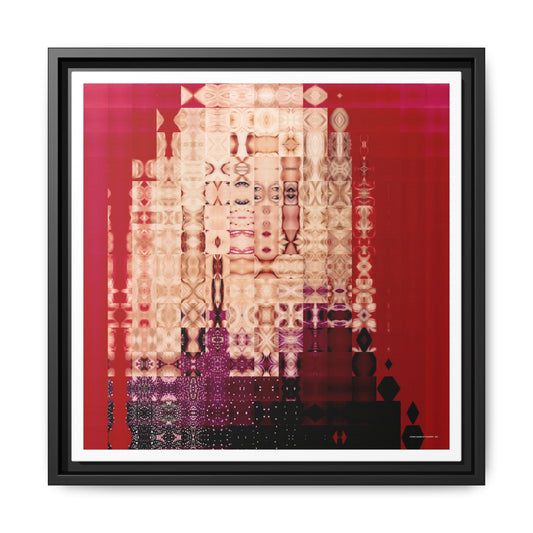 Iconic Queen of Country III, Dolly Abstract Portrait Collage Art, Matte Canvas, Framed (Multi-color options)