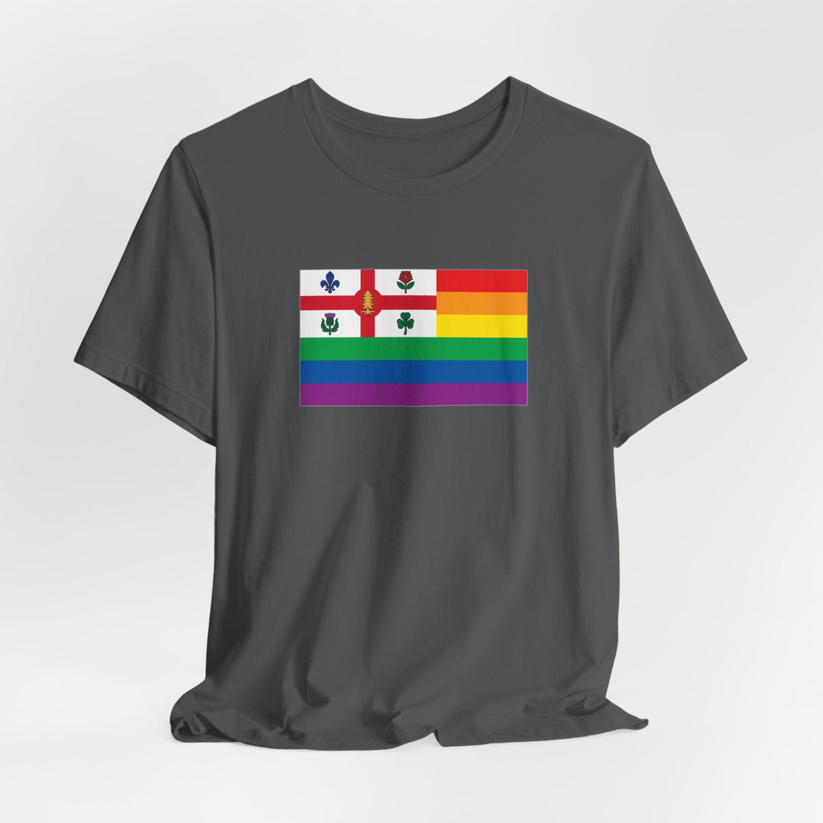 Montreal, Canada Rainbow Pride Flag T-shirt, Several Color Options