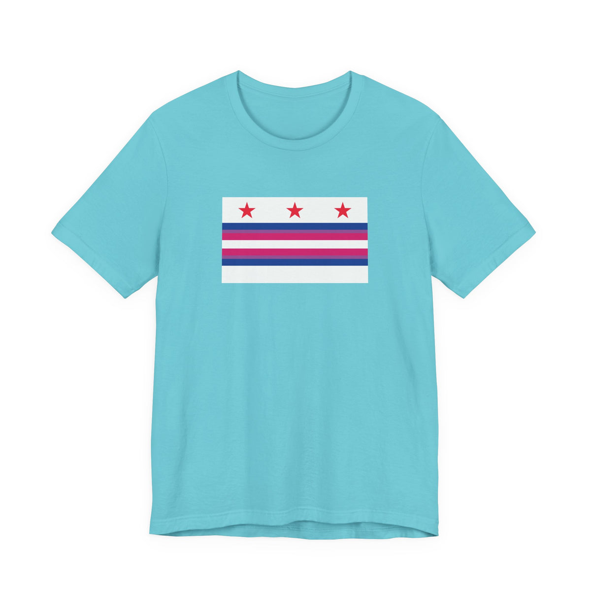Washington, D.C. Bisexual Pride Flag T-shirt, Several Color Options