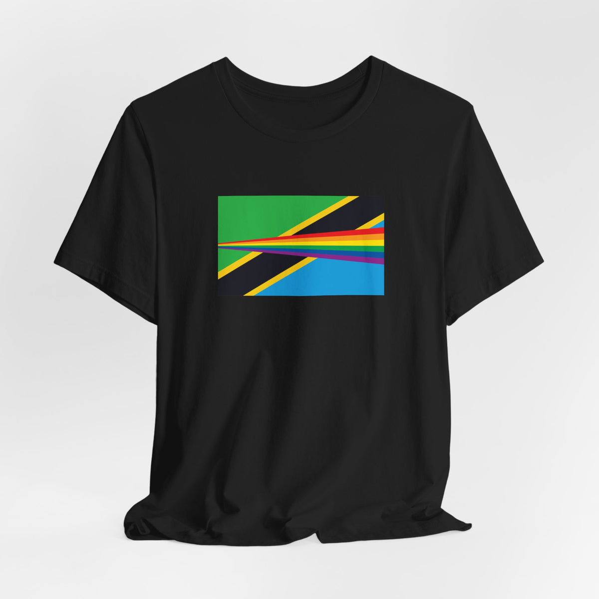Tanzania Rainbow Pride Flag T-shirt, Several Color Options