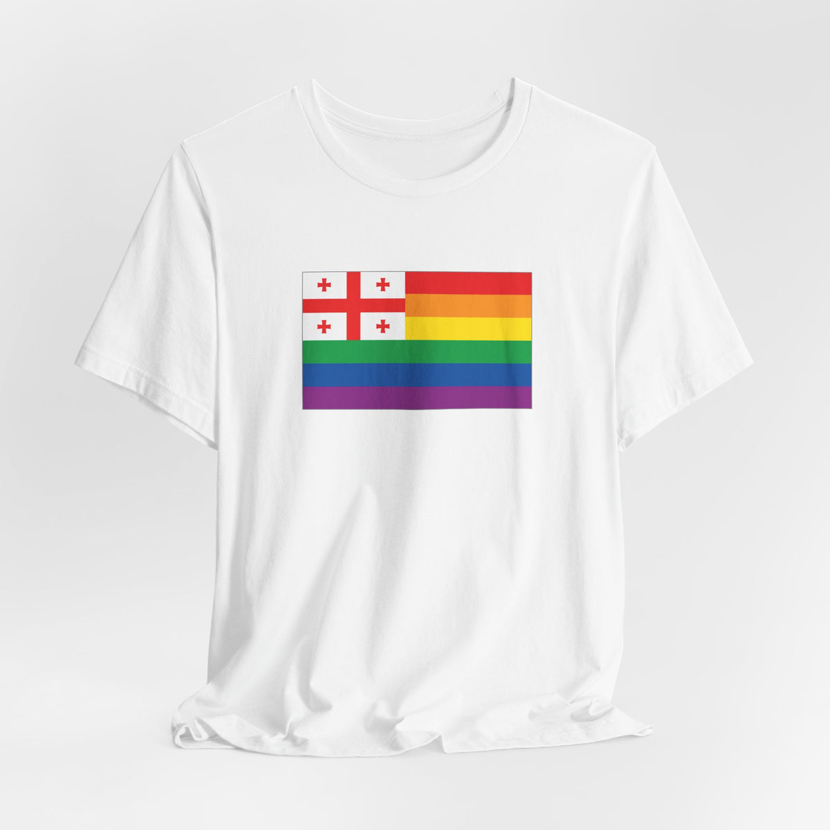 Georgia Rainbow Pride Flag T-shirt, Several Color Options