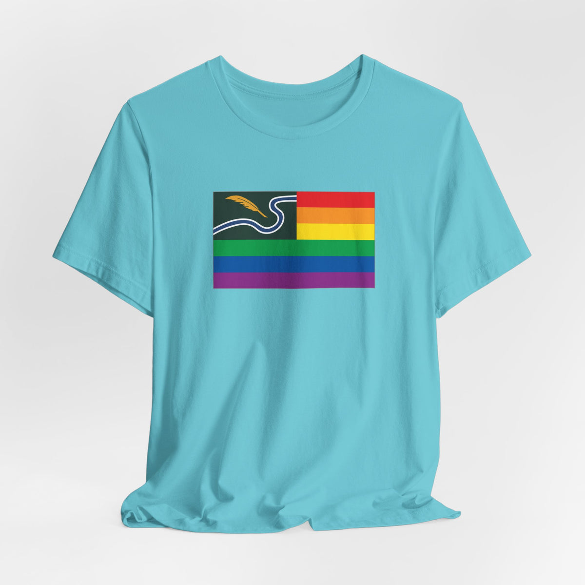 Northampton, Massachusetts Rainbow Pride Flag T-shirt, Several Color Options