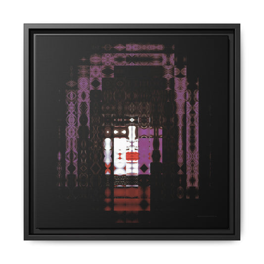 Knights In Satan's Service, Starchild Abstract Portrait Collage Art, Matte Canvas, Framed (Multi-color options)