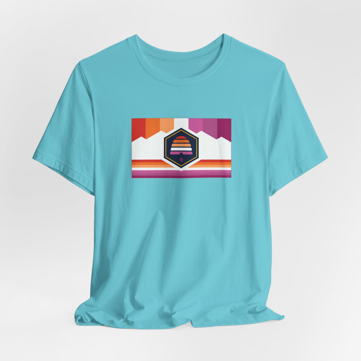 Utah Lesbian Pride Flag T-shirt, Several Color Options