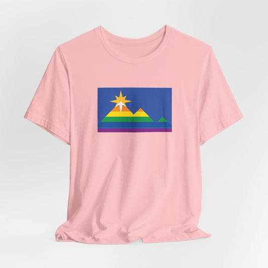 Pocatello, Idaho Rainbow Pride Flag T-shirt, Several Color Options