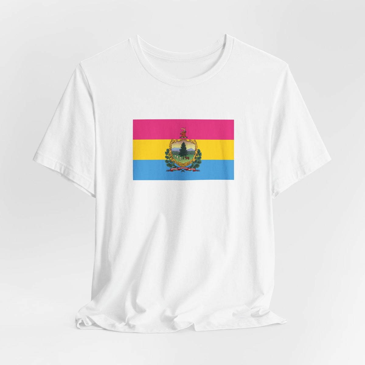 Vermont Pansexual Pride Flag T-shirt, Several Color Options