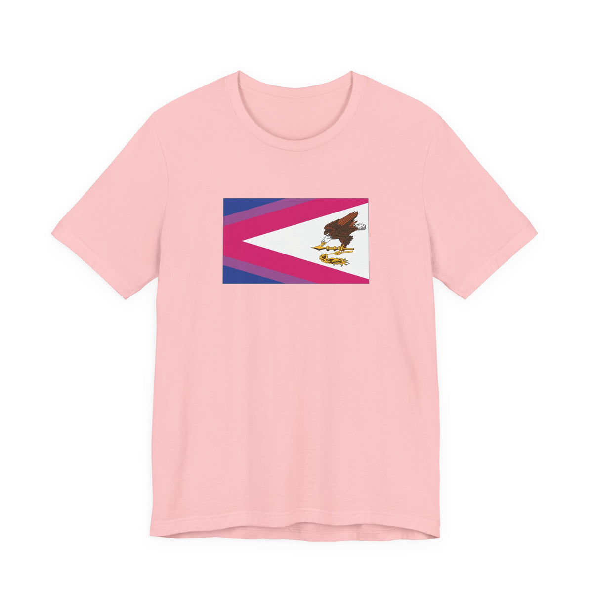 American Samoa Bisexual Pride Flag T-shirt, Several Color Options
