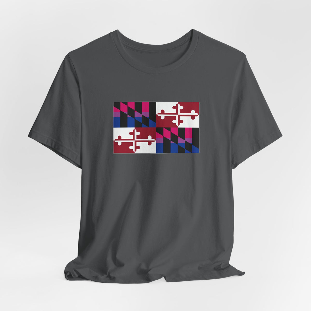 Maryland Bisexual Pride Flag T-shirt, Several Color Options