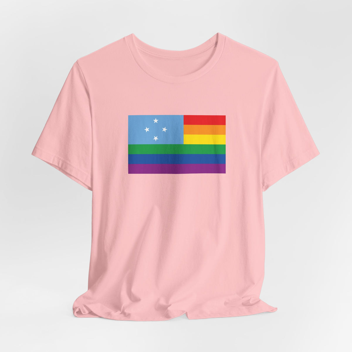 Micronesia Rainbow Pride Flag T-shirt, Several Color Options