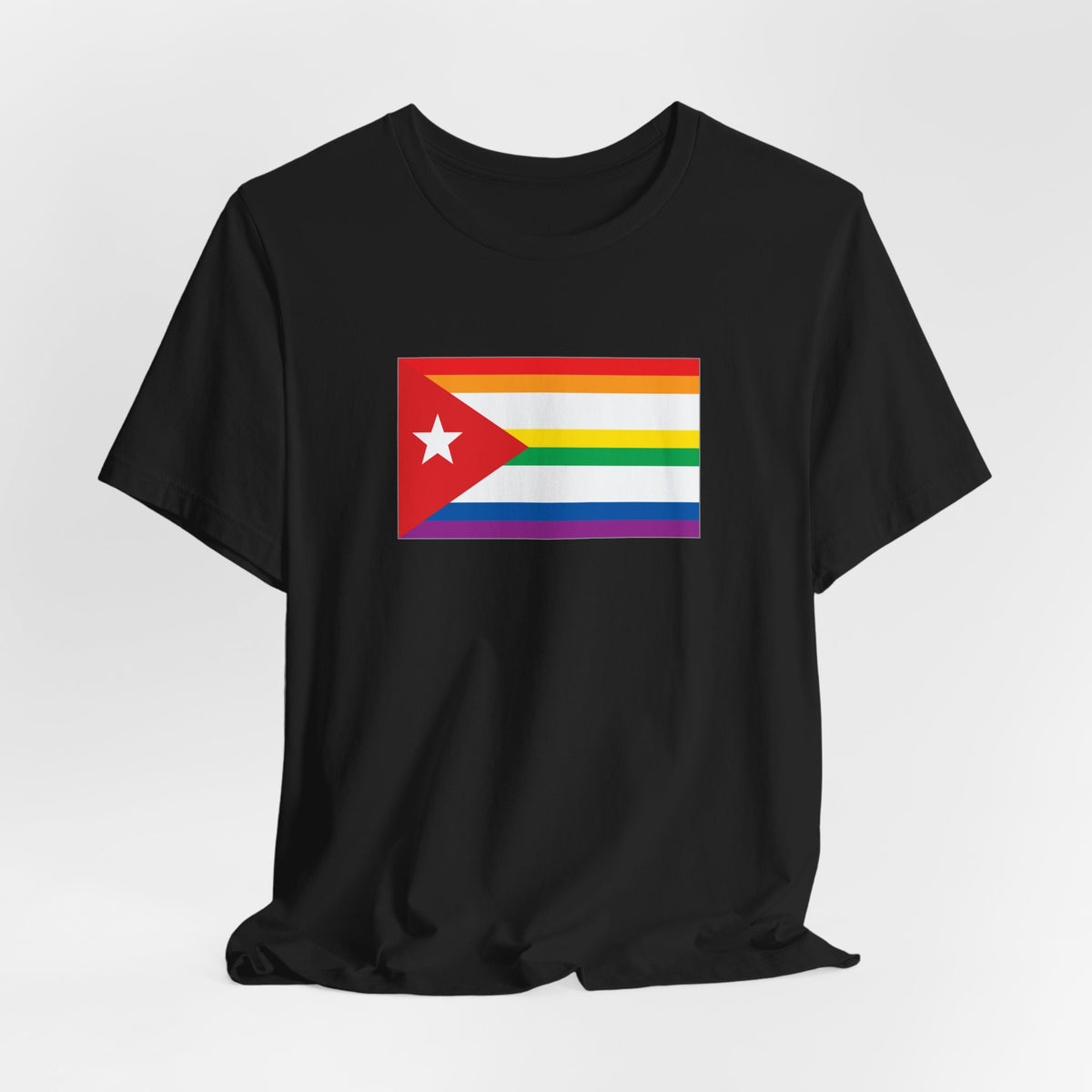 Cuba Rainbow Pride Flag T-shirt, Several Color Options
