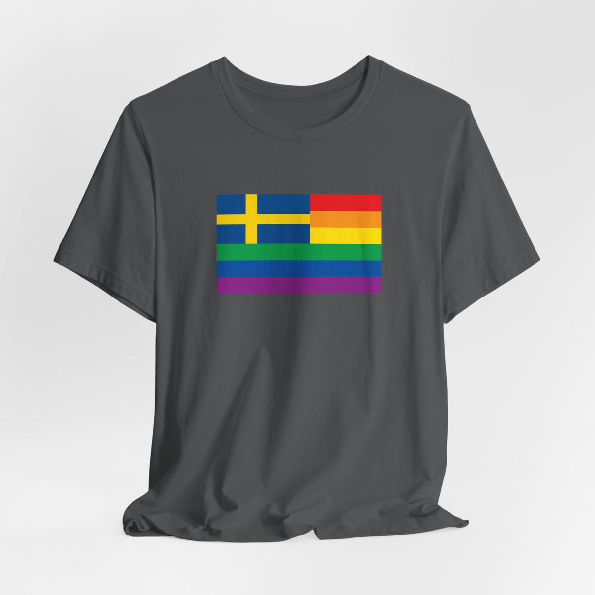Sweden Rainbow Pride Flag T-shirt, Several Color Options
