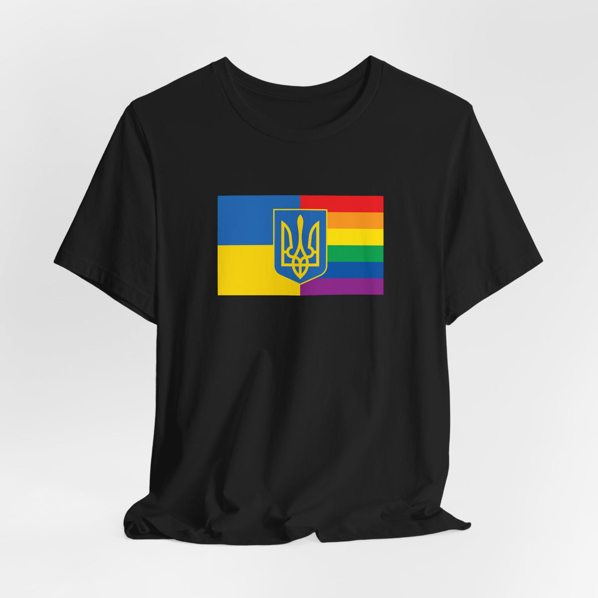 Ukraine Rainbow Pride Flag T-shirt, Several Color Options