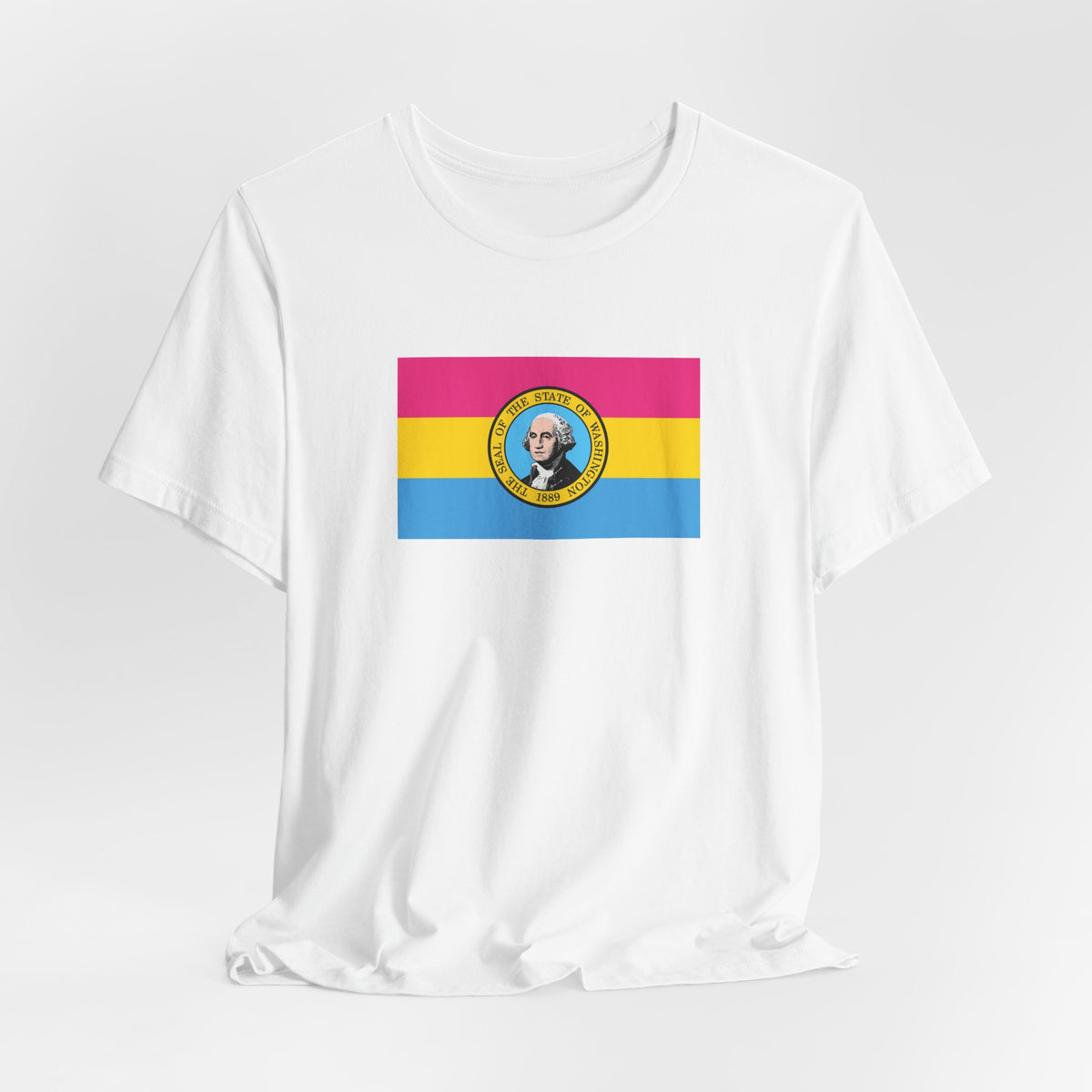 Washington Pansexual Pride Flag T-shirt, Several Color Options