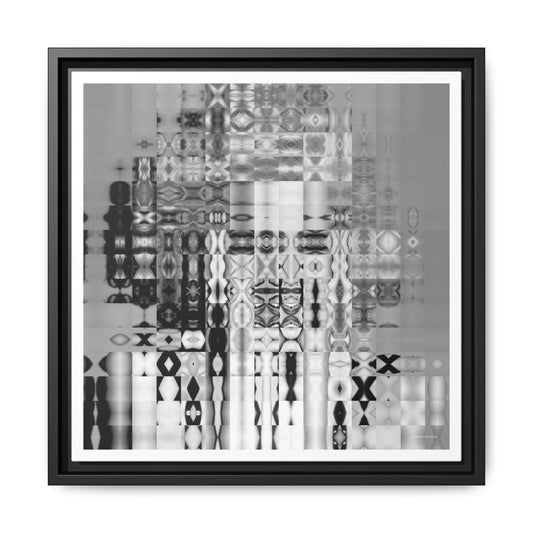 Sex-Book-Era Pop Icon Abstract Portrait Collage Art, Matte Canvas, Framed (Multi-color options)