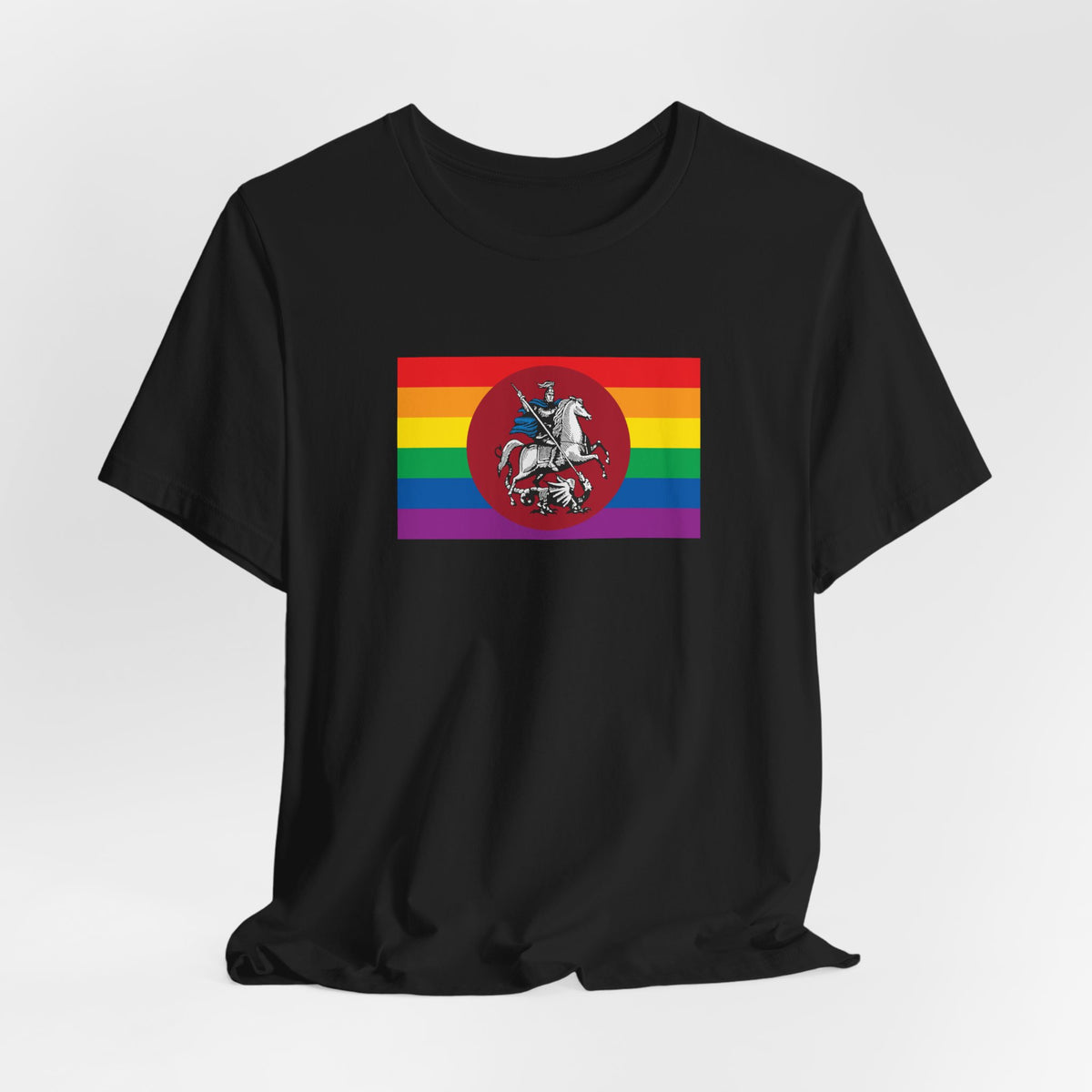 Moscow, Russia Rainbow Pride Flag T-shirt, Several Color Options