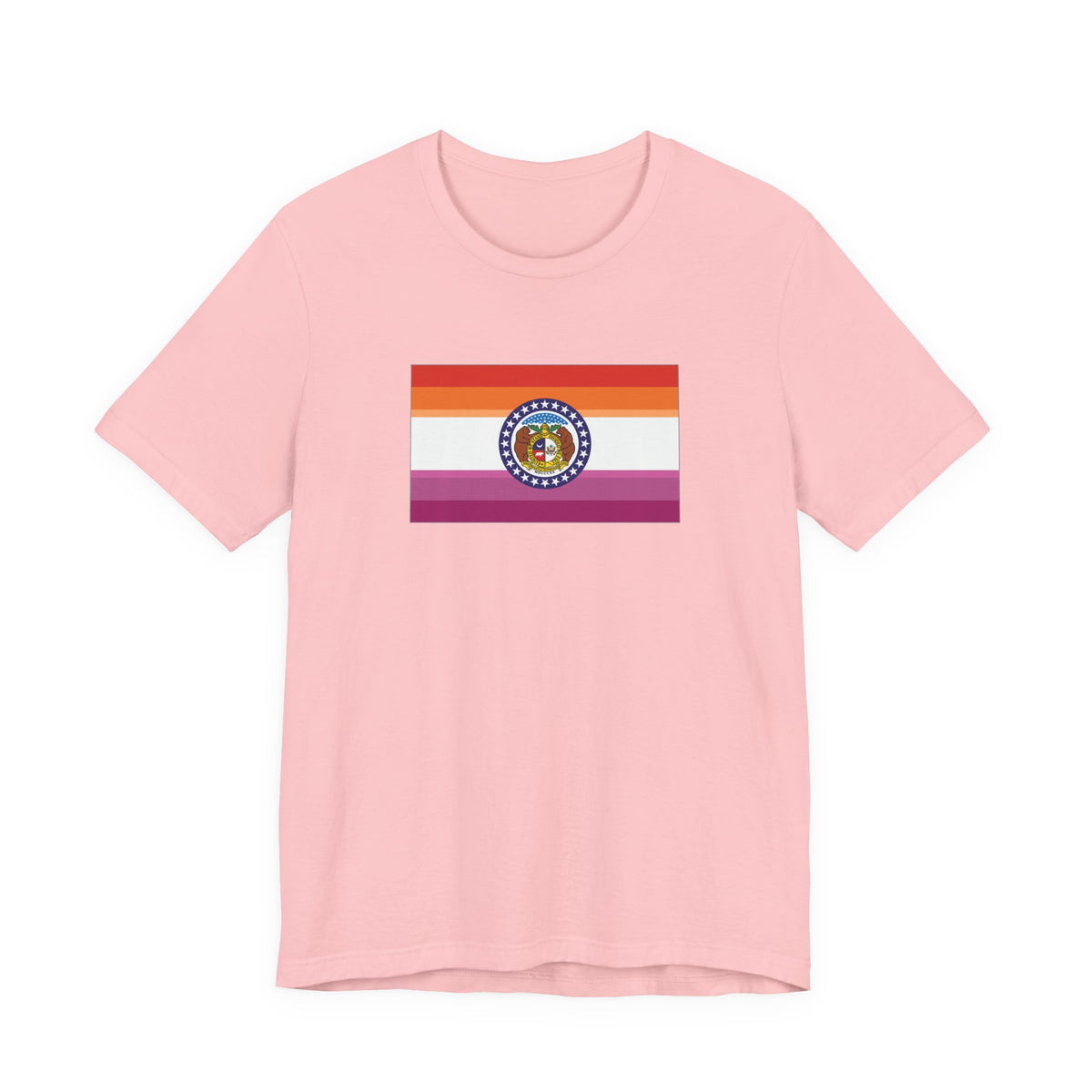Missouri Lesbian Pride Flag T-shirt, Several Color Options