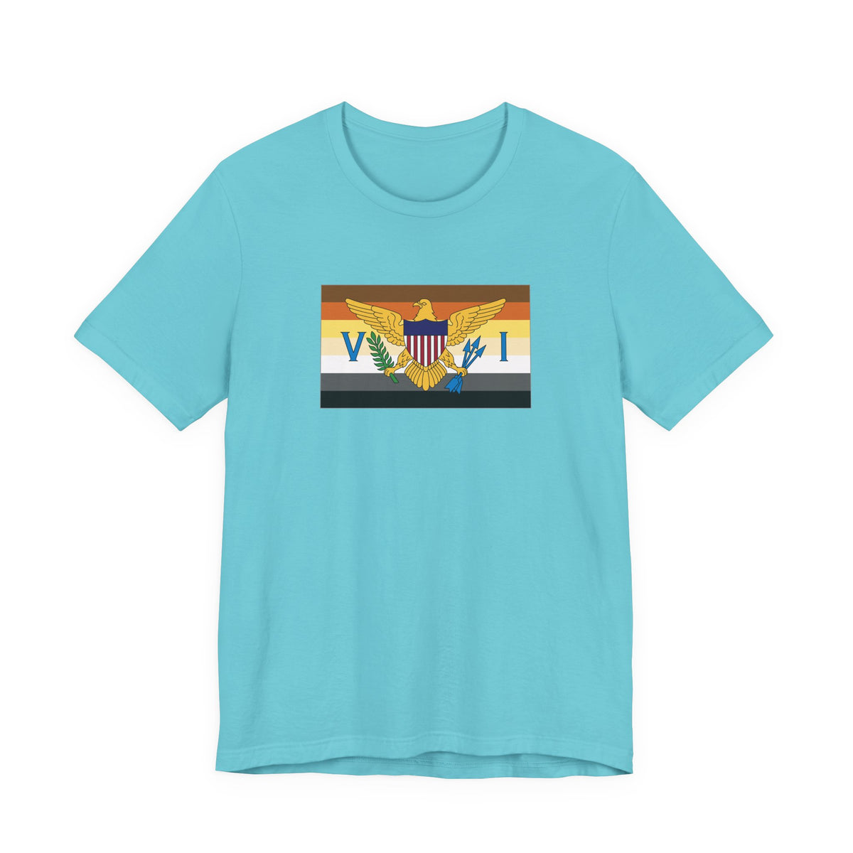 U.S. Virgin Islands Bear Pride Flag T-shirt, Several Color Options