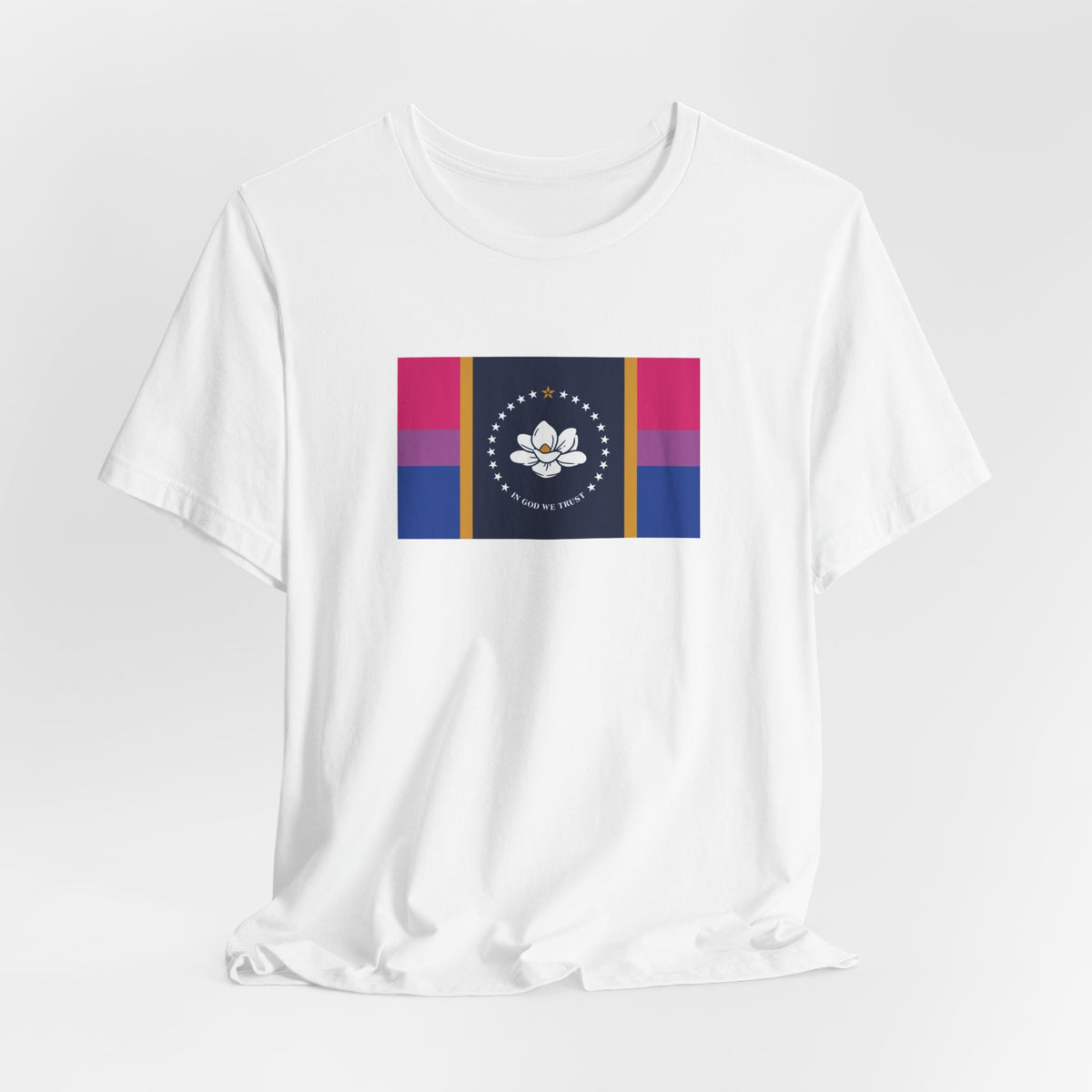 Mississippi Bisexual Pride Flag T-shirt, Several Color Options