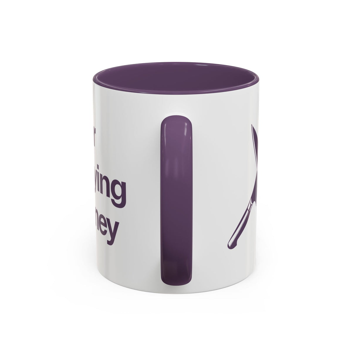 I will never stop worrying about Britney, White with Purple Accent Coffee Mug (11oz)