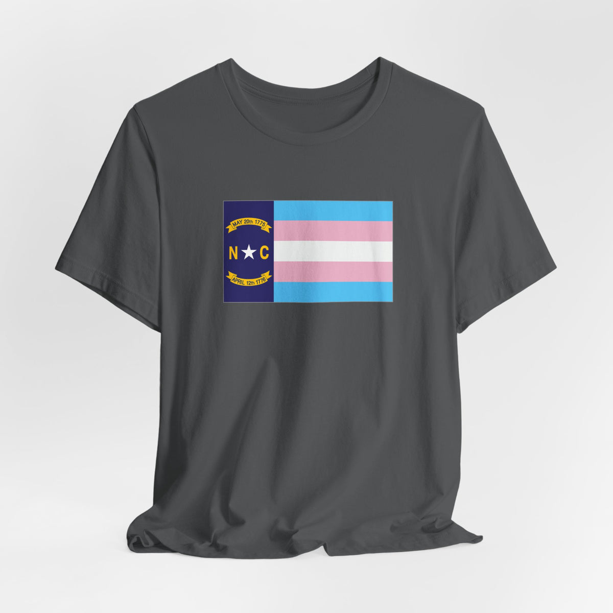 North Carolina Transgender Pride Flag T-shirt, Several Color Options