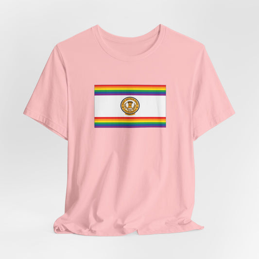San Jose, California Rainbow Pride Flag T-shirt, Several Color Options