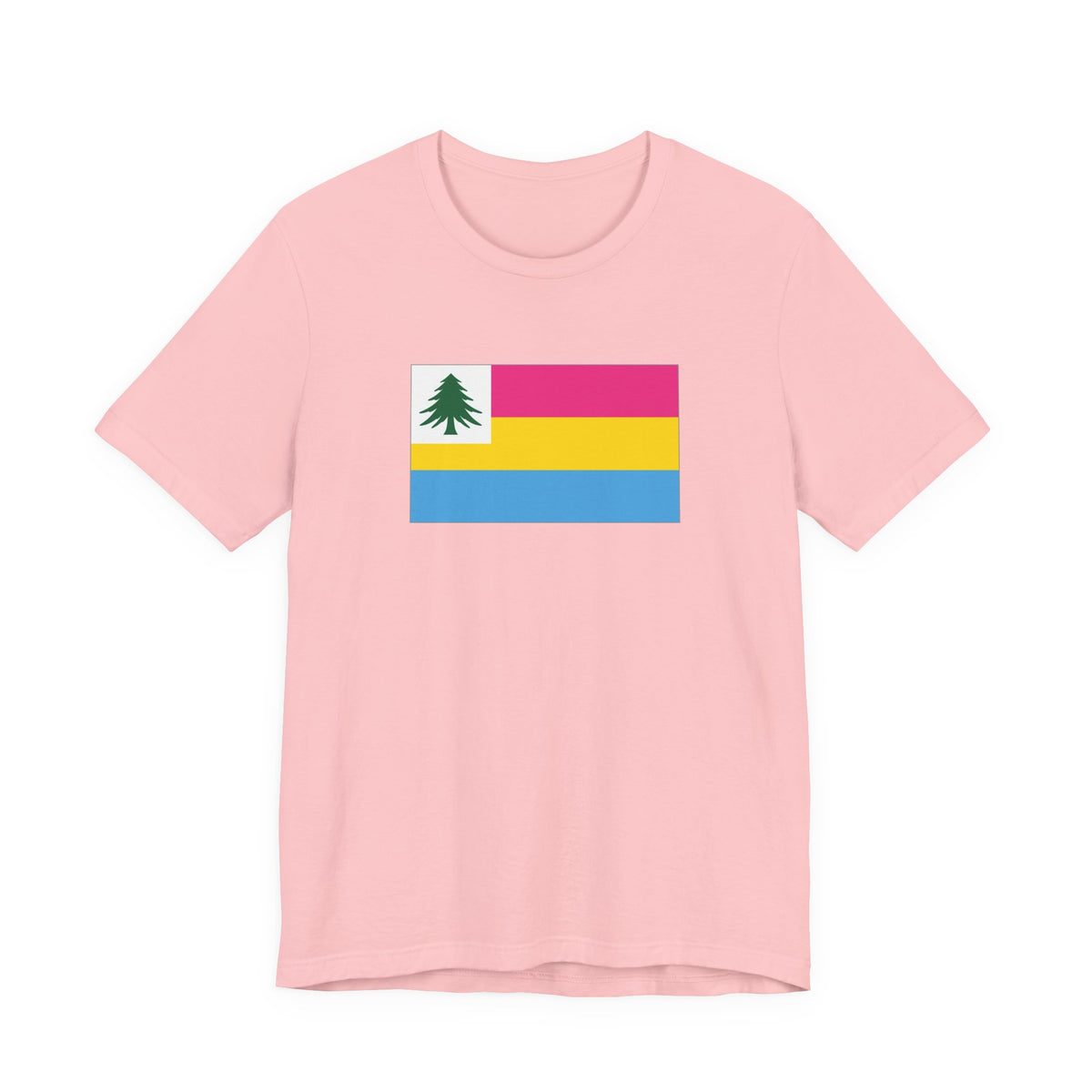 New England Pansexual Pride Flag T-shirt, Several Color Options
