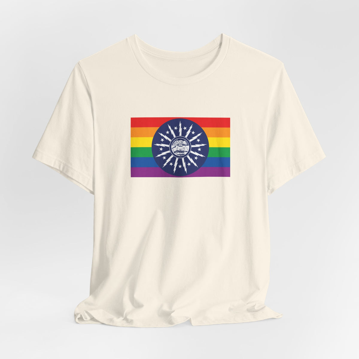 Buffalo, New York Rainbow Pride Flag T-shirt, Several Color Options