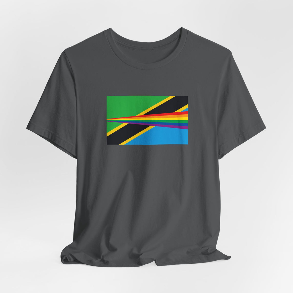 Tanzania Rainbow Pride Flag T-shirt, Several Color Options