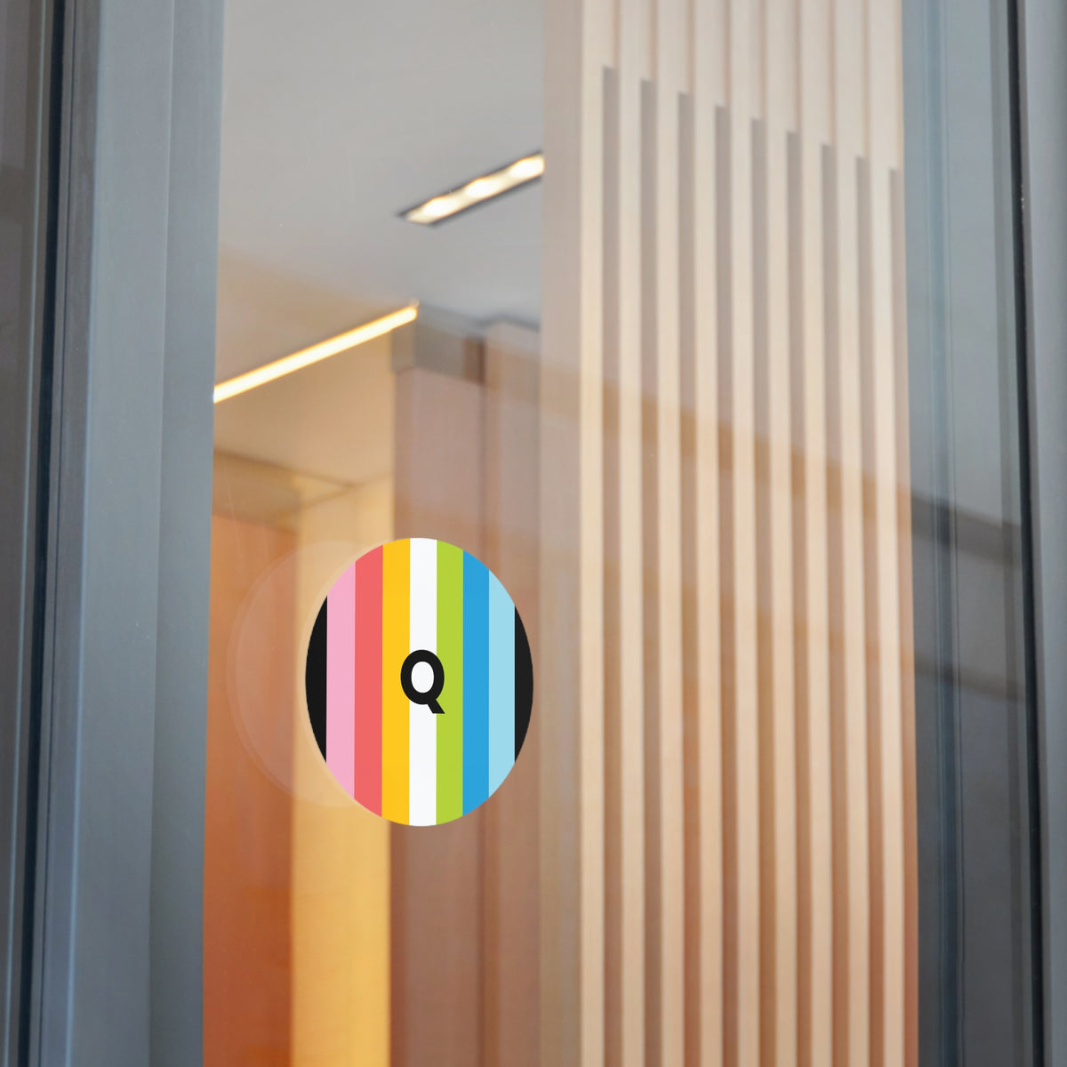 "Q" Queer Pride Flag Vinyl Sticker