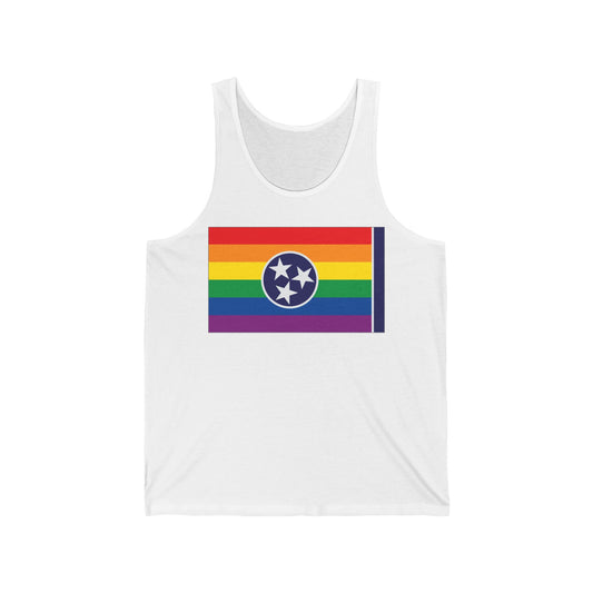 Tennessee Rainbow Pride Flag Jersey Tank