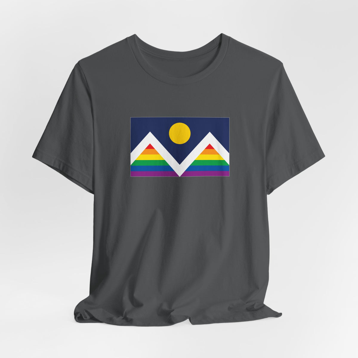 Denver, Colorado Rainbow Pride Flag T-shirt, Several Color Options