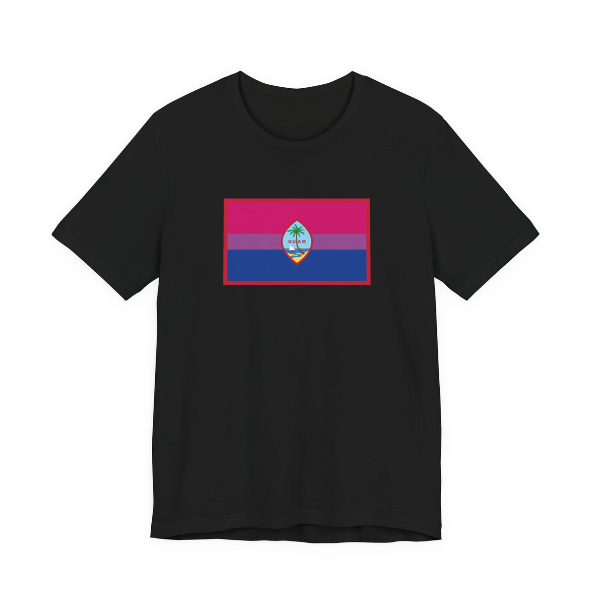 Guam Bisexual Pride Flag T-shirt, Several Color Options