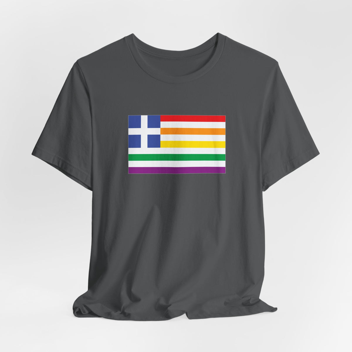 Greece Rainbow Pride Flag T-shirt, Several Color Options