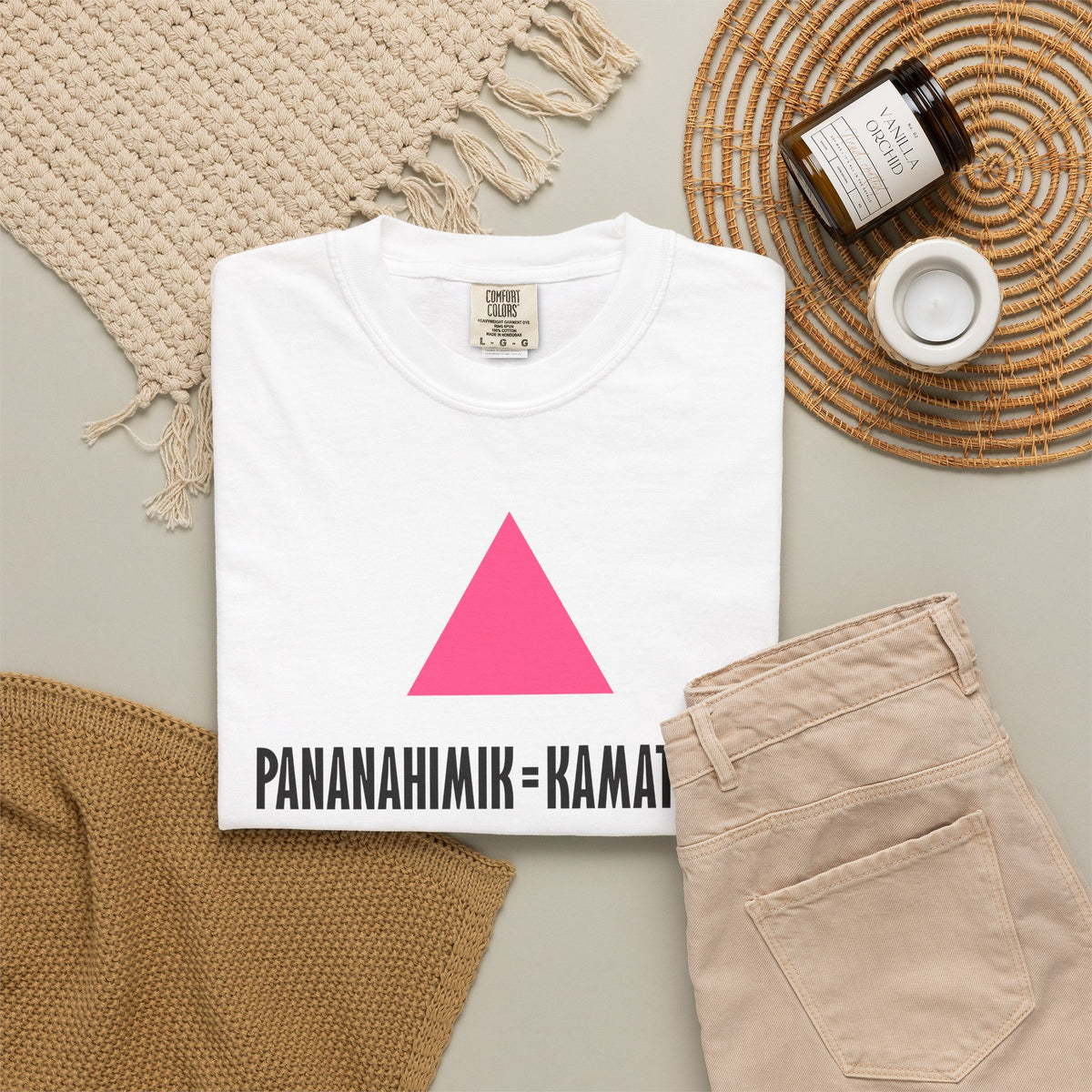 SILENCE = DEATH (Filipino) Iconic Graphic Tee, White