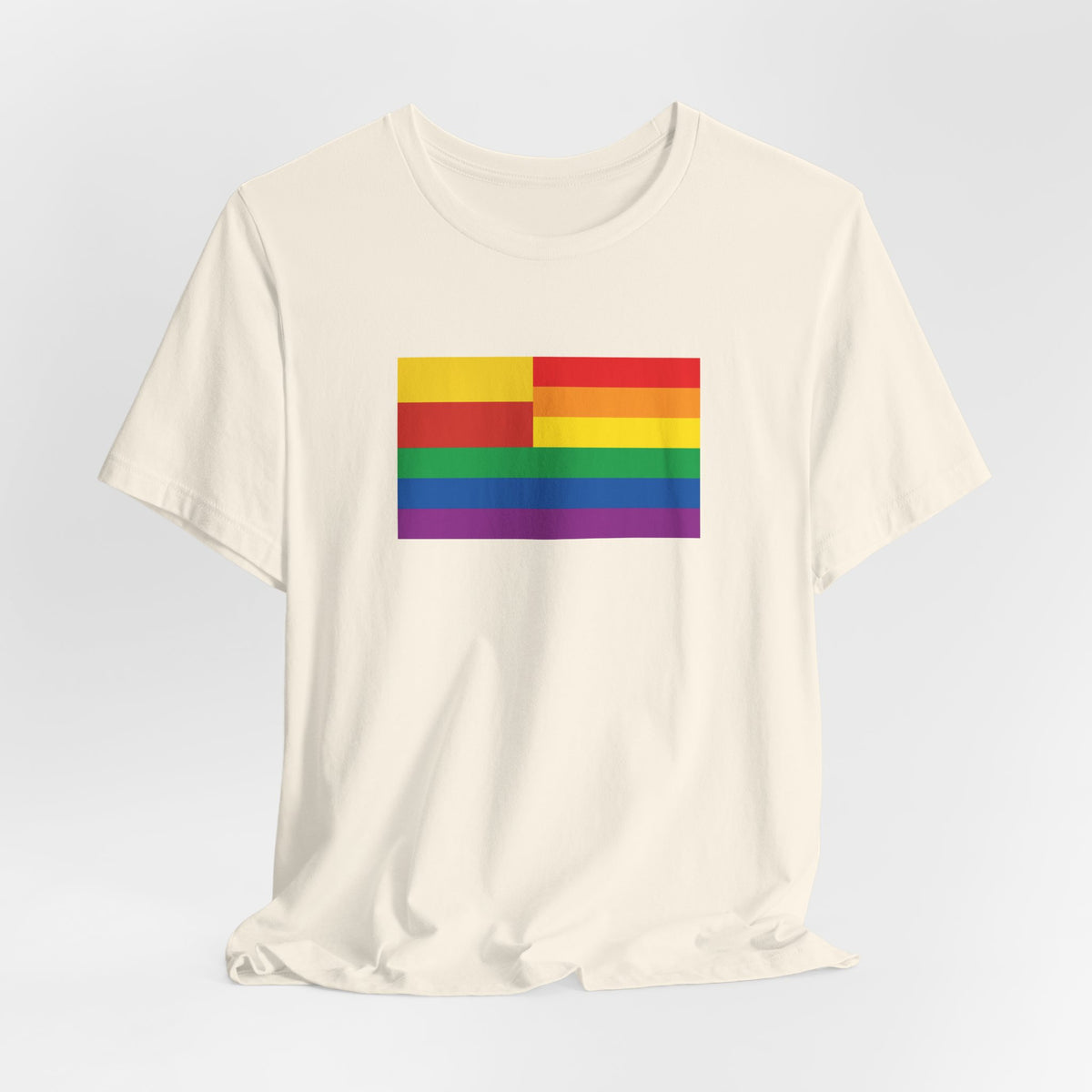 Prague, Czechia Rainbow Pride Flag T-shirt, Several Color Options