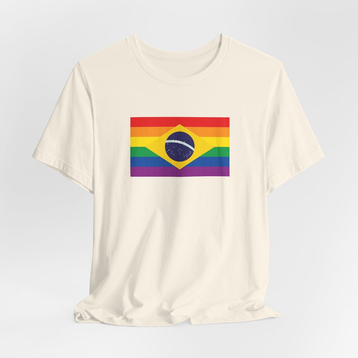 Brazil Rainbow Pride Flag T-shirt, Several Color Options