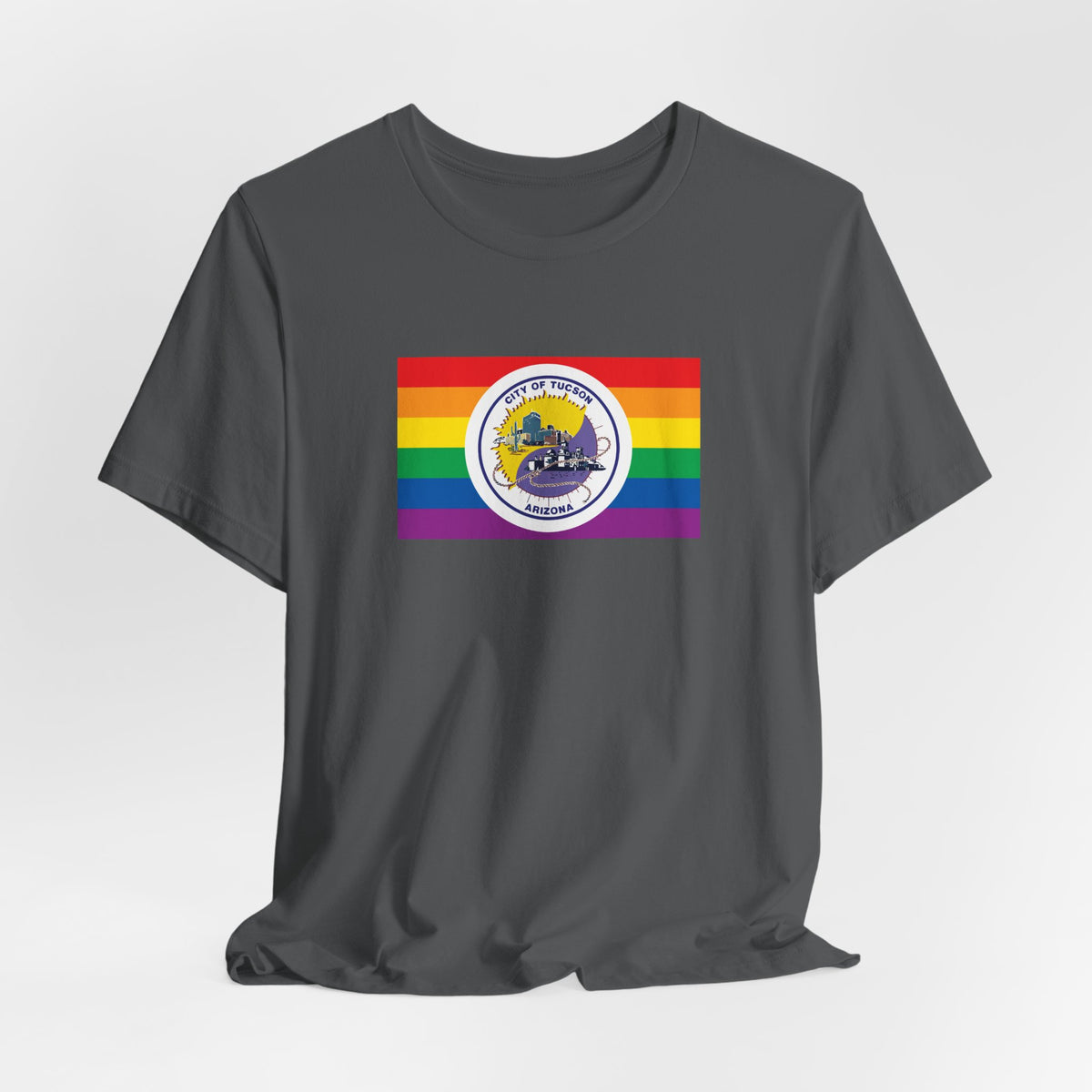 Tucson, Arizona Rainbow Pride Flag T-shirt, Several Color Options
