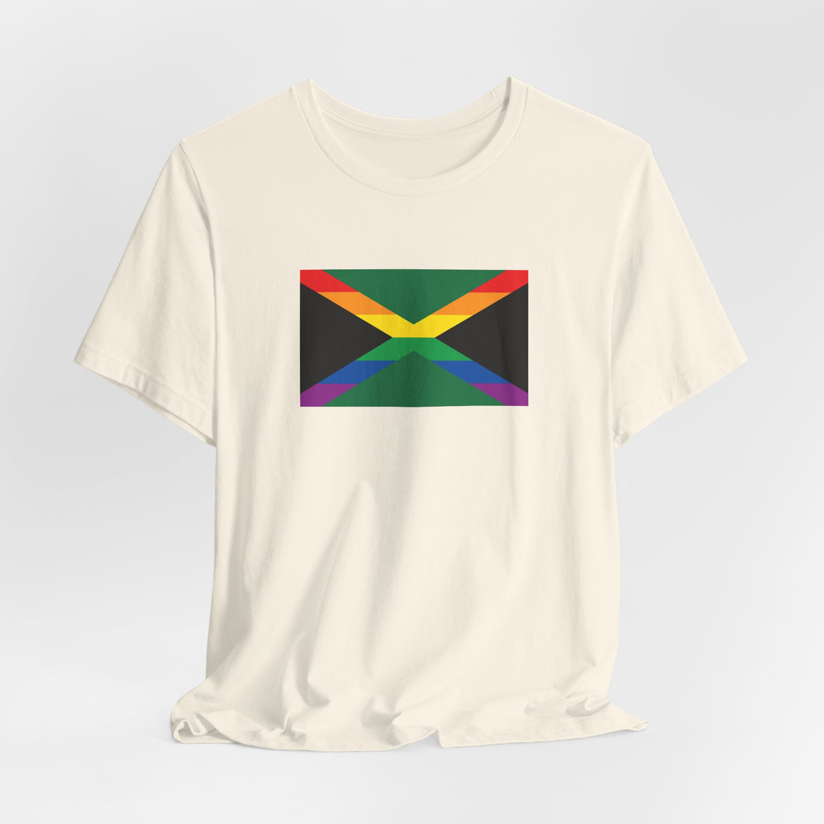 Jamaica Rainbow Pride Flag T-shirt, Several Color Options