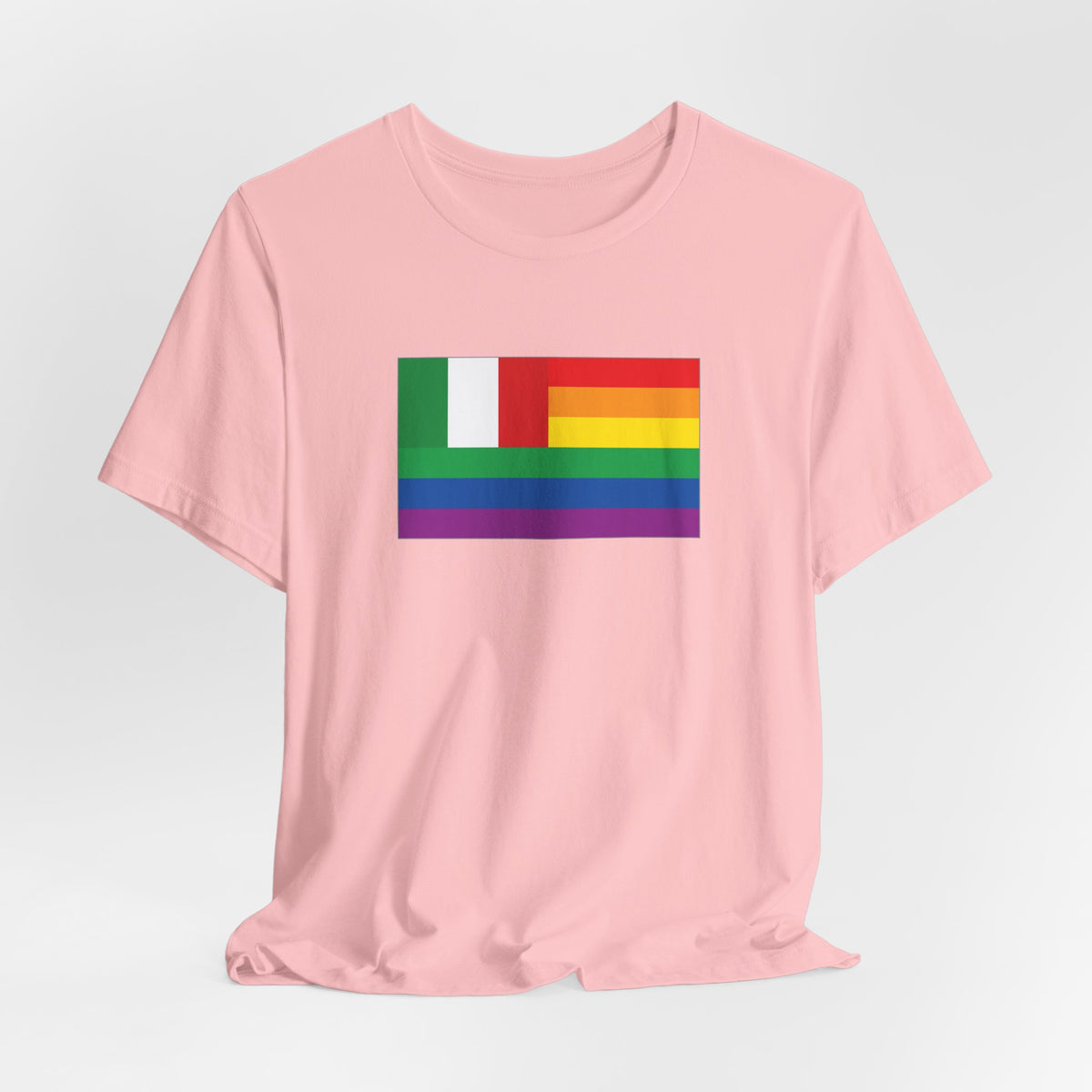 Italy Rainbow Pride Flag T-shirt, Several Color Options