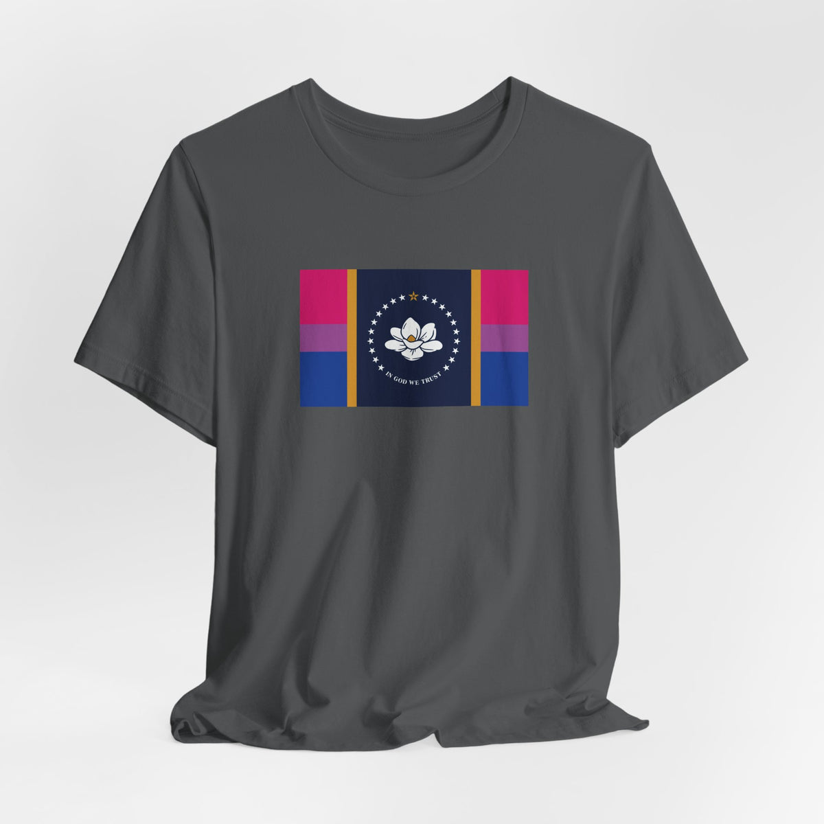 Mississippi Bisexual Pride Flag T-shirt, Several Color Options