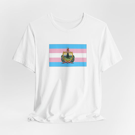 Vermont Transgender Pride Flag T-shirt, Several Color Options