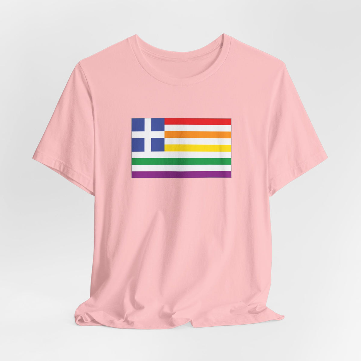 Greece Rainbow Pride Flag T-shirt, Several Color Options