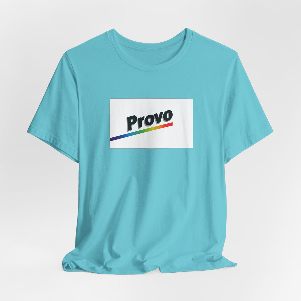 Provo, Utah Retro Rainbow Pride Flag T-shirt, Several Color Options