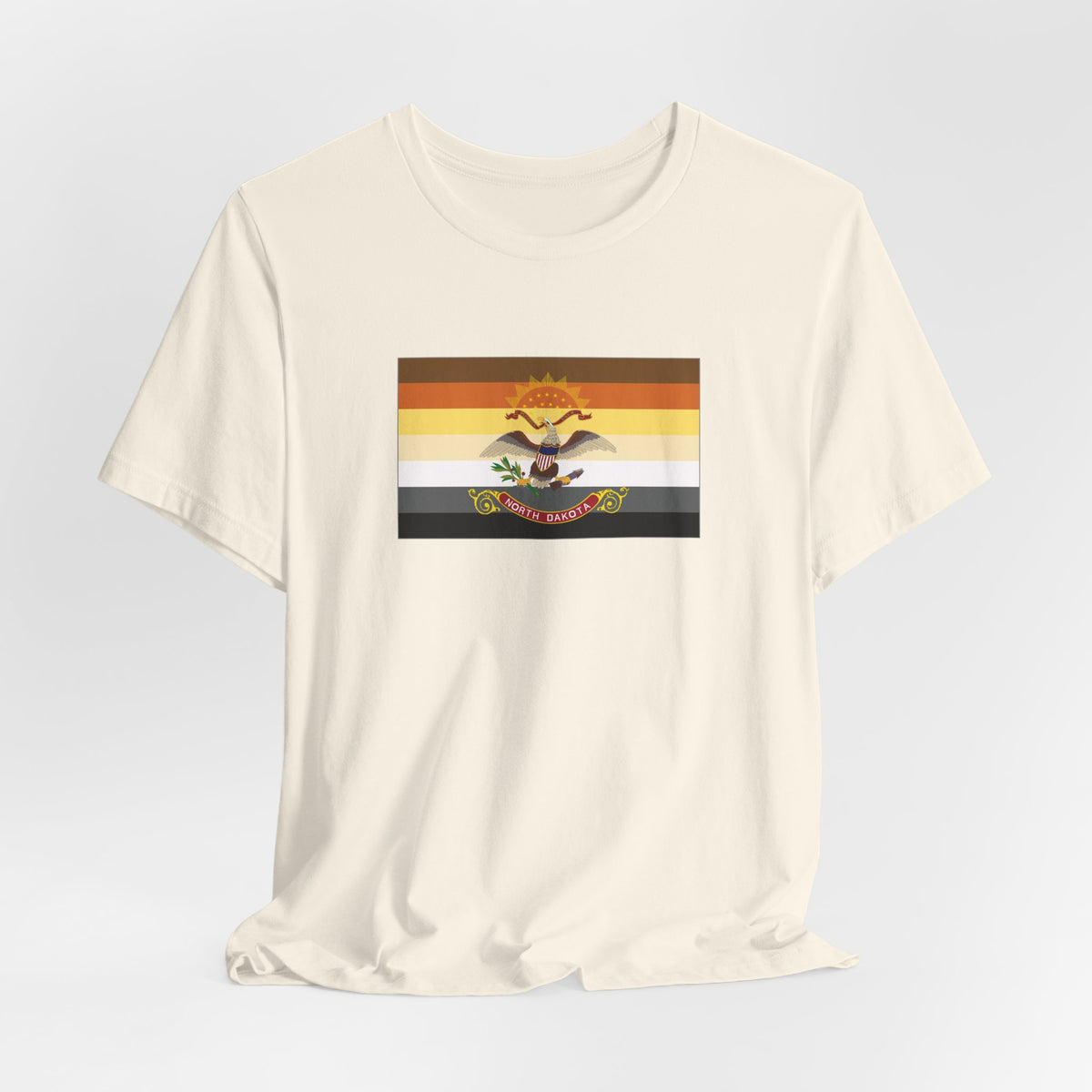 North Dakota Bear Pride Flag T-shirt, Several Color Options