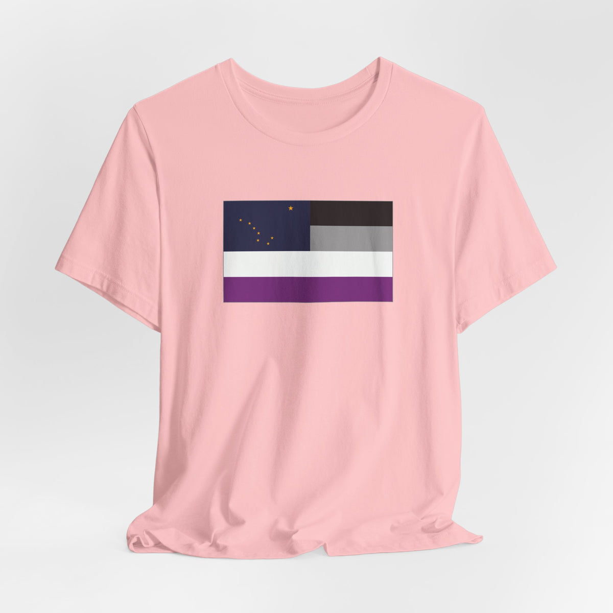 Alaska Asexual Pride Flag T-shirt, Several Color Options