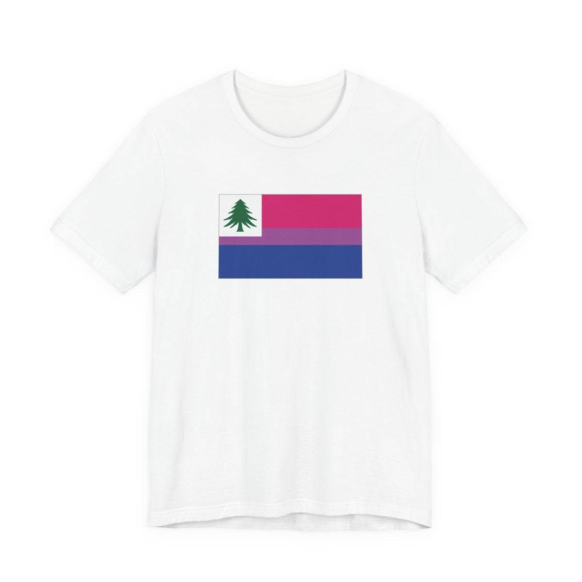 New England Bisexual Pride Flag T-shirt, Several Color Options