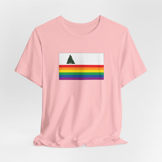 Santa Cruz, California Rainbow Pride Flag T-shirt, Several Color Options
