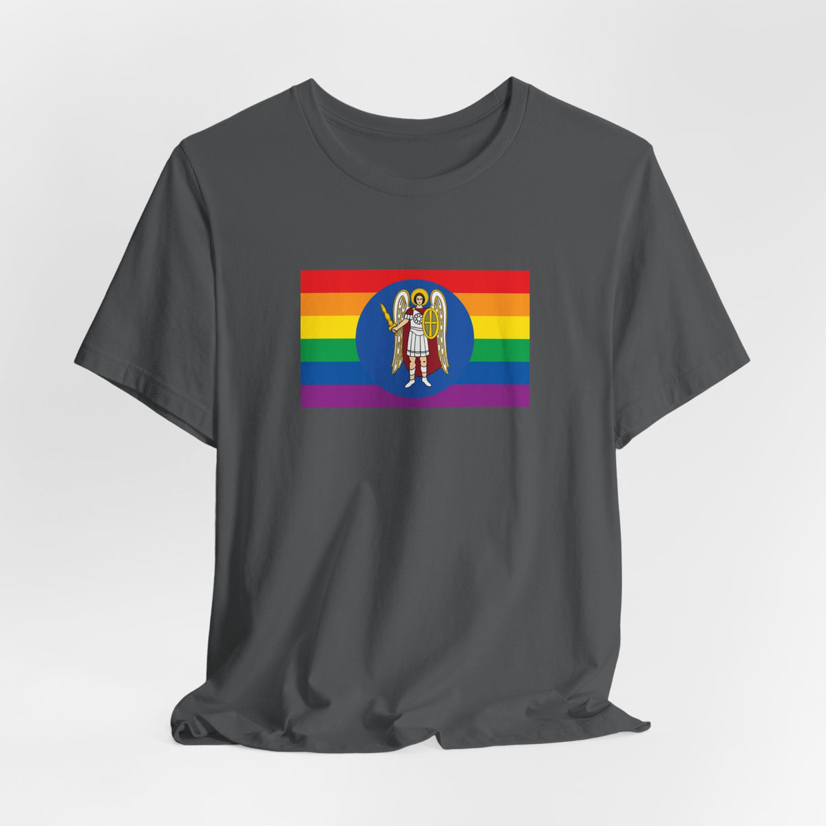 Kyiv, Ukraine Rainbow Pride Flag T-shirt, Several Color Options