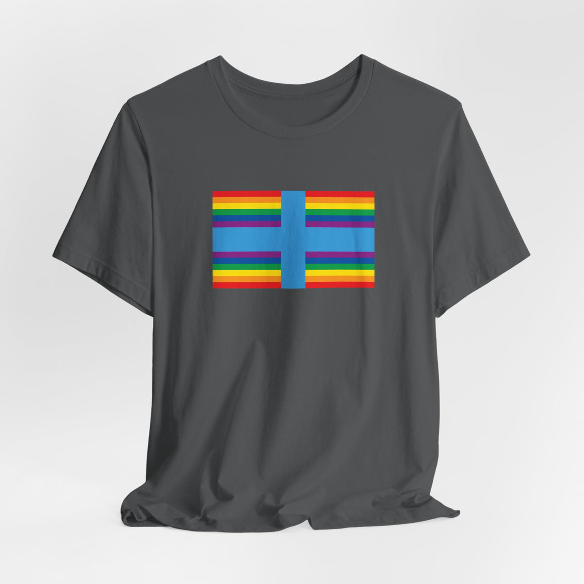 Marseille, France Rainbow Pride Flag T-shirt, Several Color Options